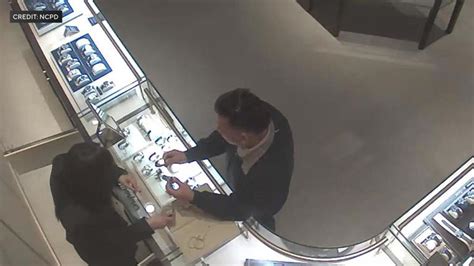 Video Shows Accused International Jewelry Thief Swiping 17 000 Watch From Long Island Store