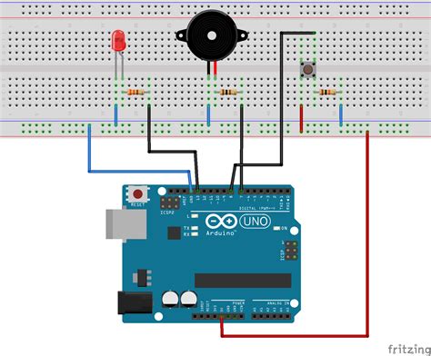 Rangkaian Buzzer Arduino