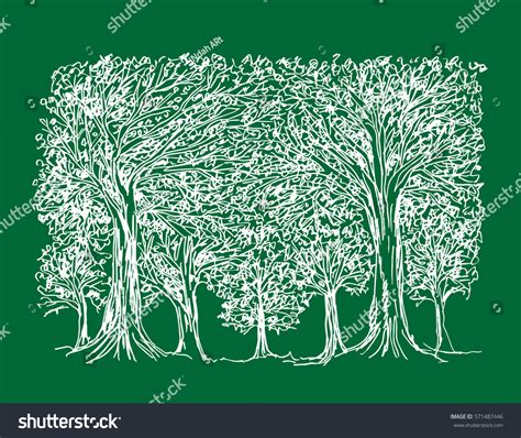 Sketch Tree Hand Drawing Illustration Stock Vector (Royalty Free) 571487446 | Shutterstock