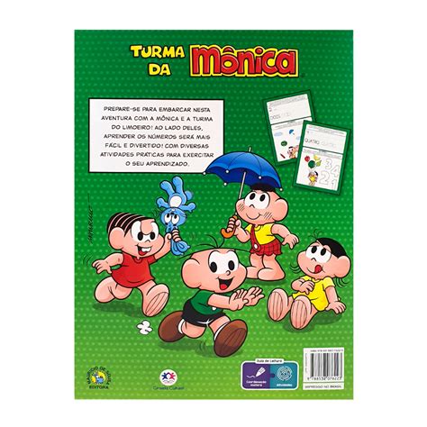 Livro Turma da Mônica Vamos Aprender as Cores e Formas