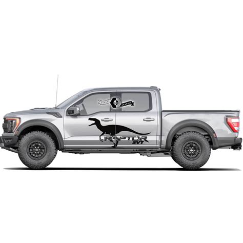 Ford F 150 Raptor Svt Logo 2022 Side Doors Splash Graphics Side Decal Stickers