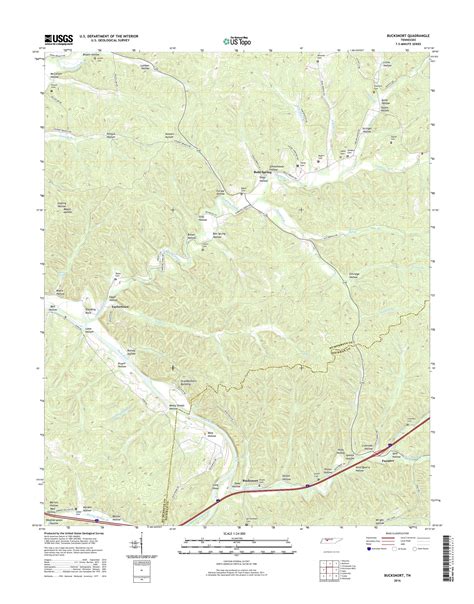 MyTopo Bucksnort Tennessee USGS Quad Topo Map