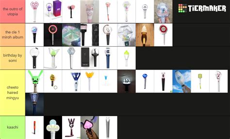 Kpop Lightstick Ranking Tier List Community Rankings Tiermaker