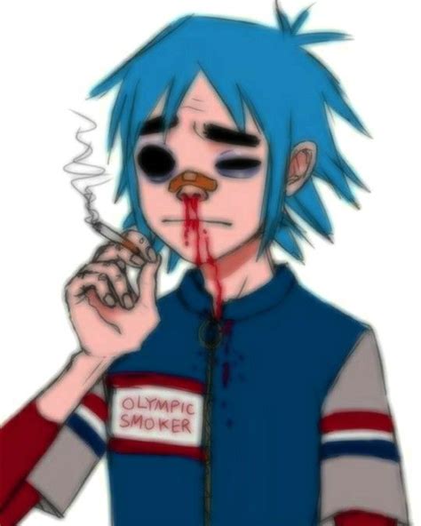 「🚬」↬2d˚₊・୧ In 2023 Gorillaz Gorillaz Fan Art Gorillaz Art