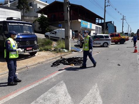 Motociclista Morre Em Acidente Na Rodovia Ivo Silveira Em Gaspar