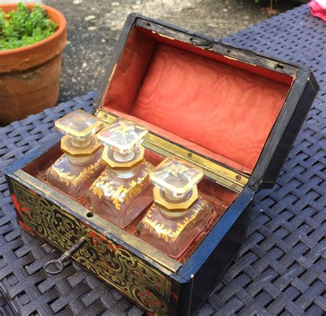 Proantic Coffret De Toilette En Marqueterie Boulle XIXème