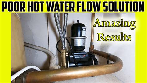 Water Pressure Booster Pump Hot Water Flow Solution Youtube