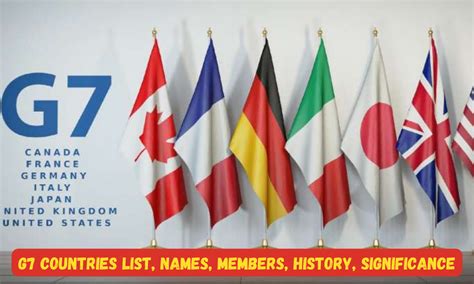 G7 Countries List, Names, Members, History, Significance