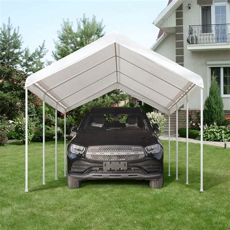 Gardesol Carport 10X20ft Heavy Duty Car Canopy Portable Garage For