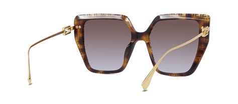 Fendi Fe40012u 55f Oversized Square Sunglasses