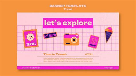 Free PSD | Travel banner template