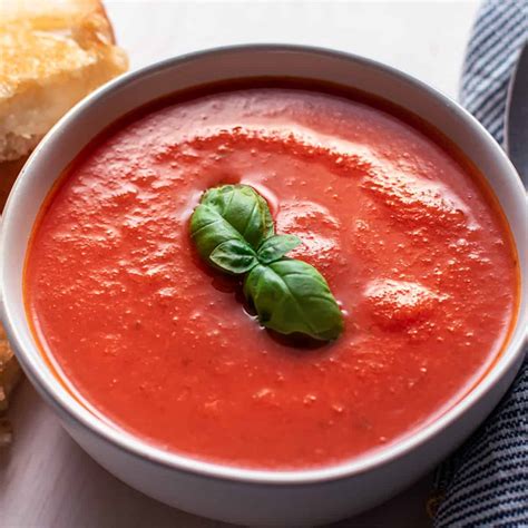 Roasted Tomato Soup With Basil Sass And Salt