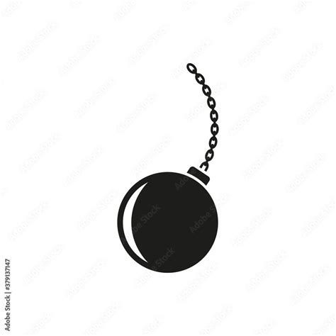 Wrecking ball icon. Vector. Isolated. Stock Vector | Adobe Stock