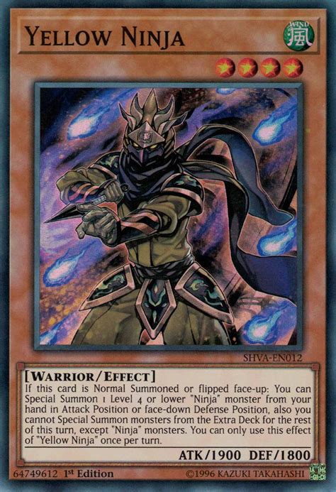 Collectible Card Games Carte YU GI OH NINJA JAUNE SHVA FR012 Yu Gi Oh