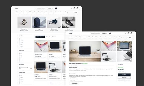 Ecommerce Website Template by Yasmine Magdy on Dribbble