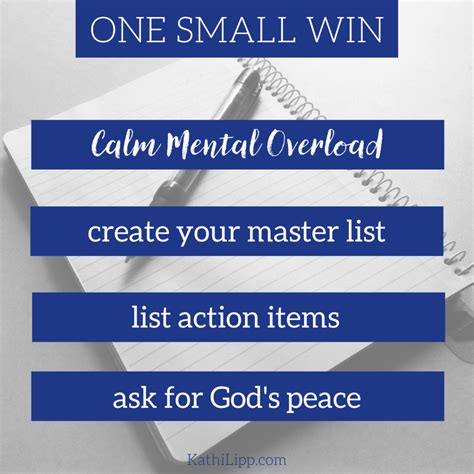 Dealing with Mental Overload | Kathi Lipp