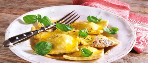 Ravioli mit Lachs Basilikum Füllung Rezept tegut