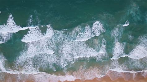 Praia Tropical Surpreendente Ondas Do Mar Fundo Ondas Gigantes Na