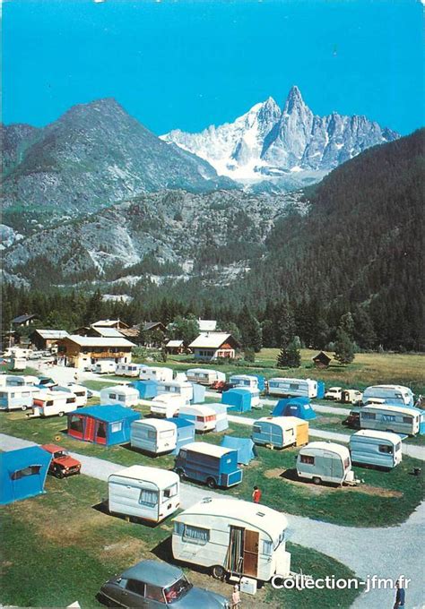 Cpsm France Chamonix Mont Blanc Camping Haute Savoie