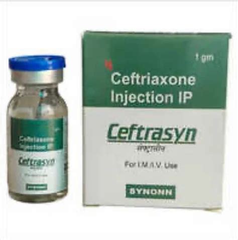 Ceftriaxone Injection 1gm At Best Price In Vadodara By Synonn Lifesciences Inc Id 27422744291