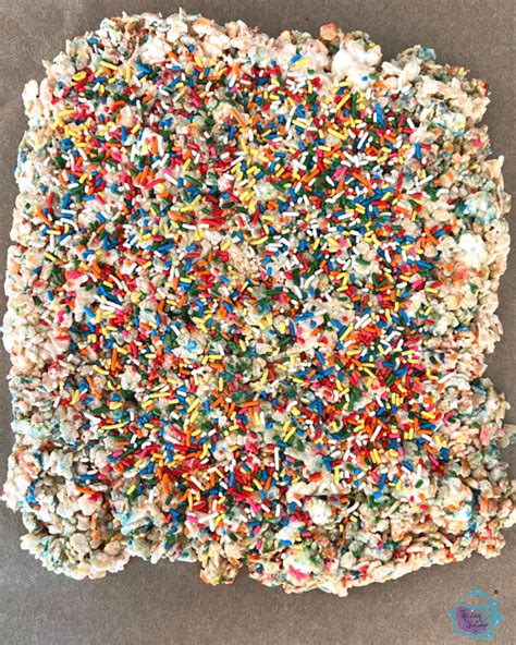 Slow Cooker Rice Krispie Treats With Sprinkles - The Lazy Slow Cooker