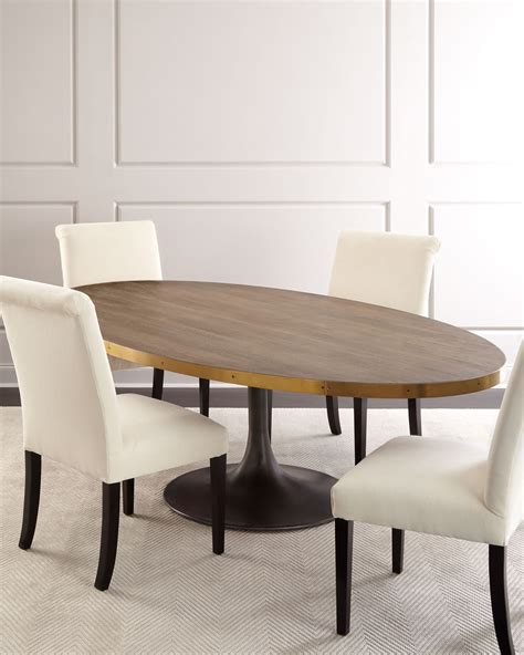 Rachel Oval Dining Table And Matching Items Neiman Marcus