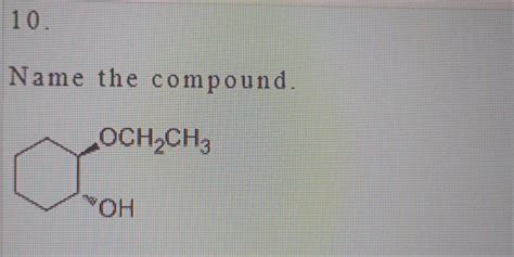 Solved Name the compound. | Chegg.com