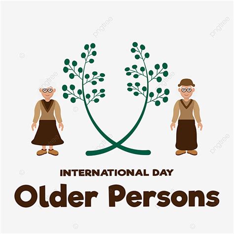 Older Person Vector Hd Images International Day Older Persons Person