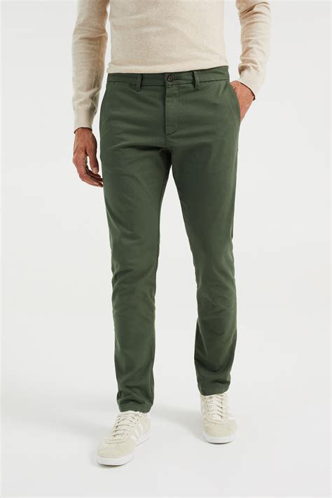 Heren Slim Fit Chino Met Stretch We Fashion