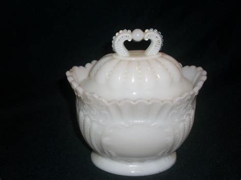 Victorian Milk Glass Covered Trinket Box Or Vanity Jar Antique Price Guide Details Page