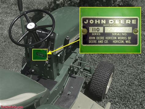 TractorData.com John Deere 110 tractor information