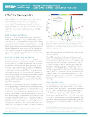 Fillable Online Apps Eere Energy Led Color Characteristics Doe Eere