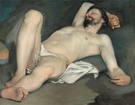 Reclining Male Nude Painting Guido Cagnacci Oil Paintings