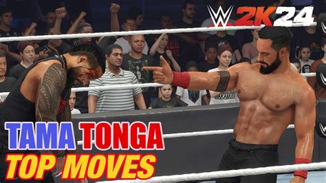 Tama Tonga Top Moves Signatures Finisher WWE 2K24 YouTube