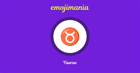 ♉ Taurus emoji Copy & Paste - Emojimania