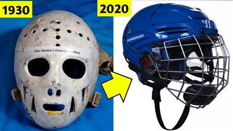 Evolution Of Hockey Helmet 1928 2020 History Of Nhl Ice Hockey