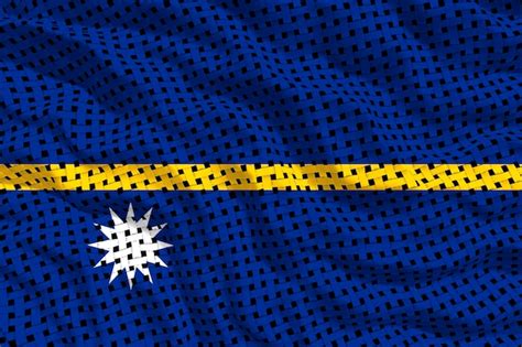 Premium Photo National Flag Of Nauru Background With Flag Of Nauru