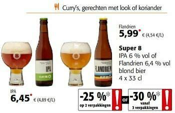 Super Ipa Of Flandrien Blond Bier Promotie Bij Colruyt