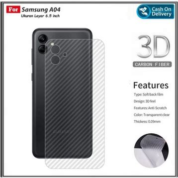 Jual Sticker Skin Carbon Samsung Galaxy A A E A S Back Skin