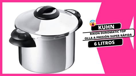 Olla a Presión Super Rápida de 6L KUHN RIKON DUROMATIC TOP Con Asas