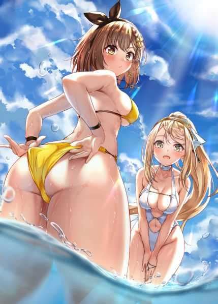 Enjoying The Ocean Water Atelier Ryza Hentai Genshin Impact Hentai