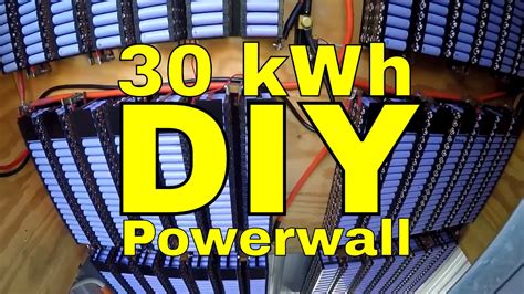 30 Kwh 18650 Diy Tesla Powerwall 2 Youtube