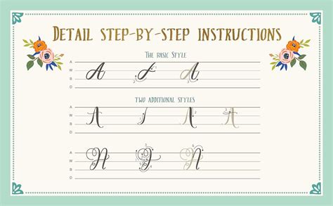 The Lettering Workbook For Small Tip Brush Pen A Simple Guide To Hand