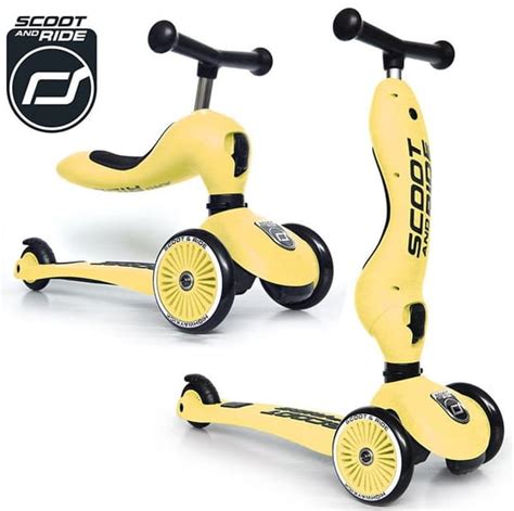 Scoot And Ride Zestaw Hulajnoga 2w1 Kask S M 2 Lemon Scoot And