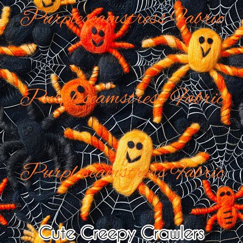 Cute Creepy Crawlers Purpleseamstress Fabric