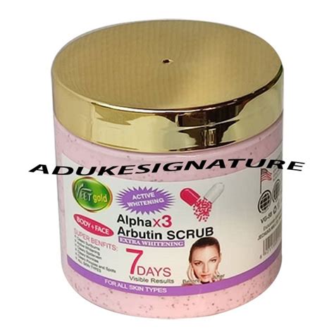 Veet Gold Alpha Arbutin Extra Whitening Face And Body Scrub Aduke