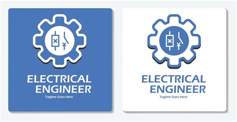 Electrical Engineer Logo Icon Vector Flat Design Vector Art At