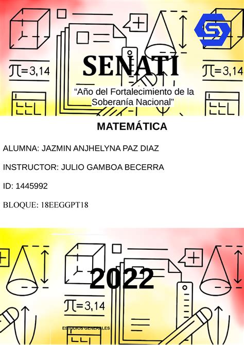 Entregable 2 matematicas SENATI Año del Fortalecimiento de la