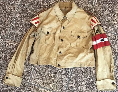 Certified WWII Hitler Youth Uniform With Original Armband Insignia