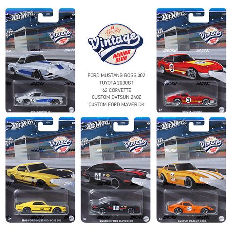 Hot Wheels Vintage Racing Club Mix 2 B 2024 Hot Match Collectables